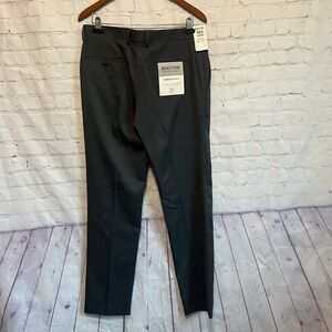 Kenneth Cole Reaction Men's 32x32 Slim Fit Techni-Cole Suit Pants Gray Stretch